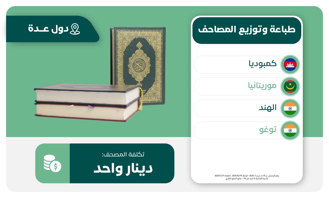 مشروع طباعة وتوزيع المصاحف