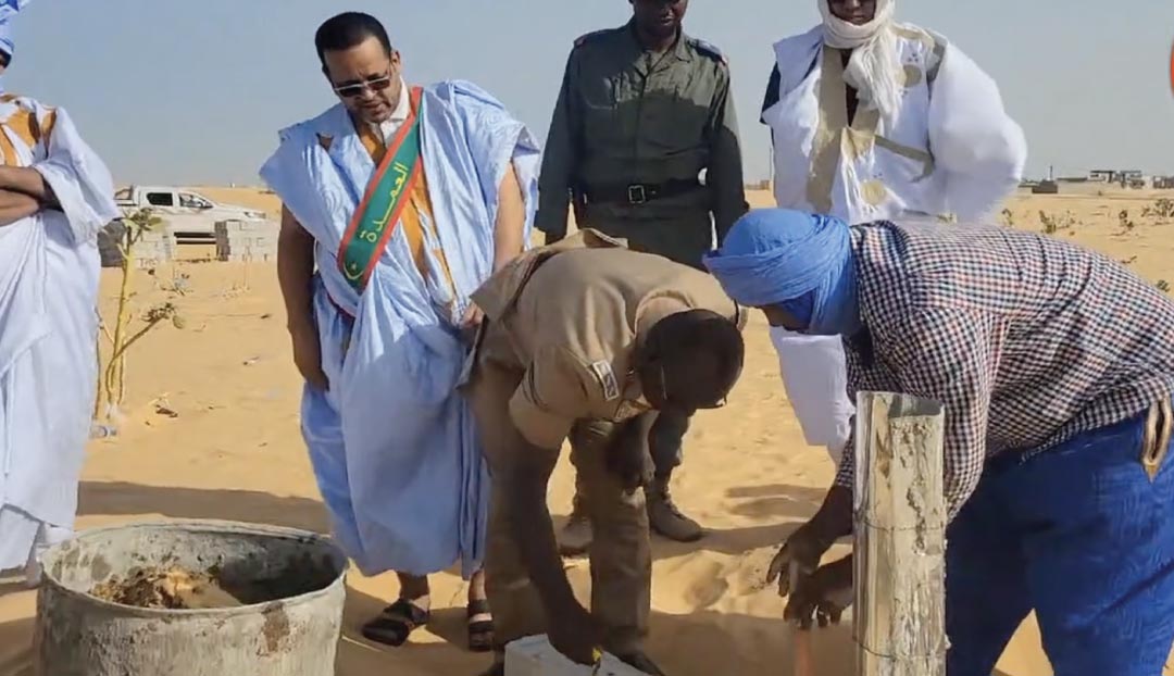 وضع حجر الأساس لمسجد آمنين (1) في موريتانيا